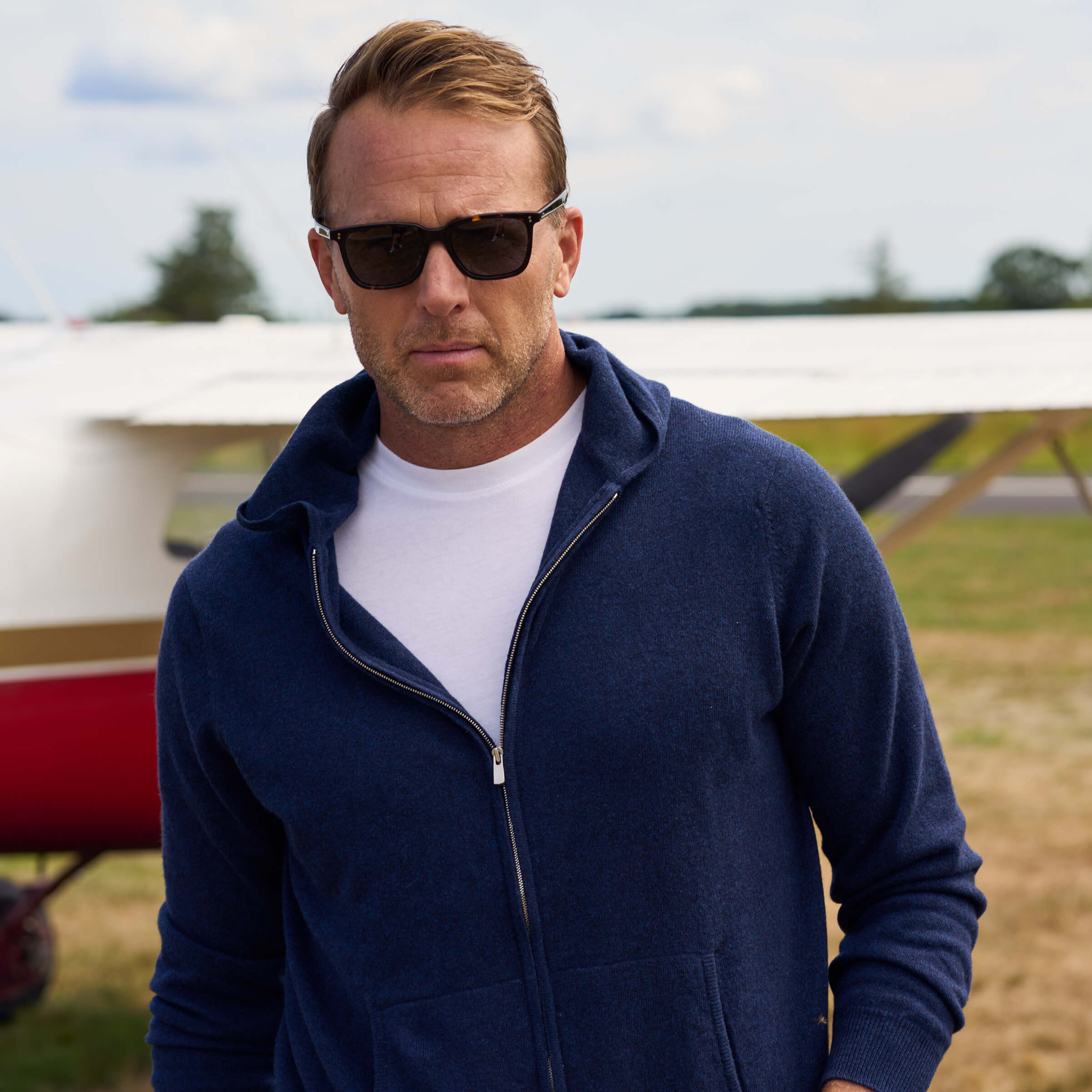 Billie Todd 100% Cashmere Hoodie Ink Well#color_ink well