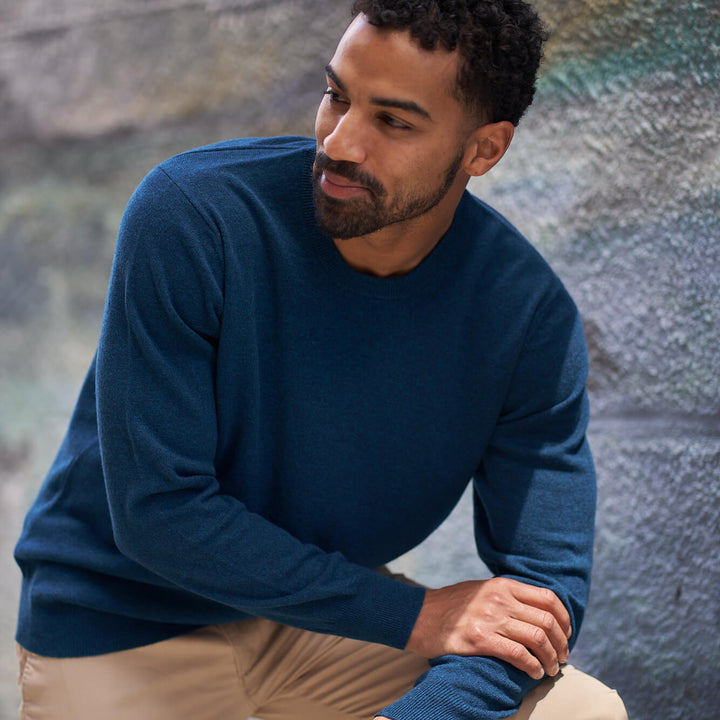 Billie Todd Two Ply Cashmere Crewneck Made in Scotland #color_fair-isle