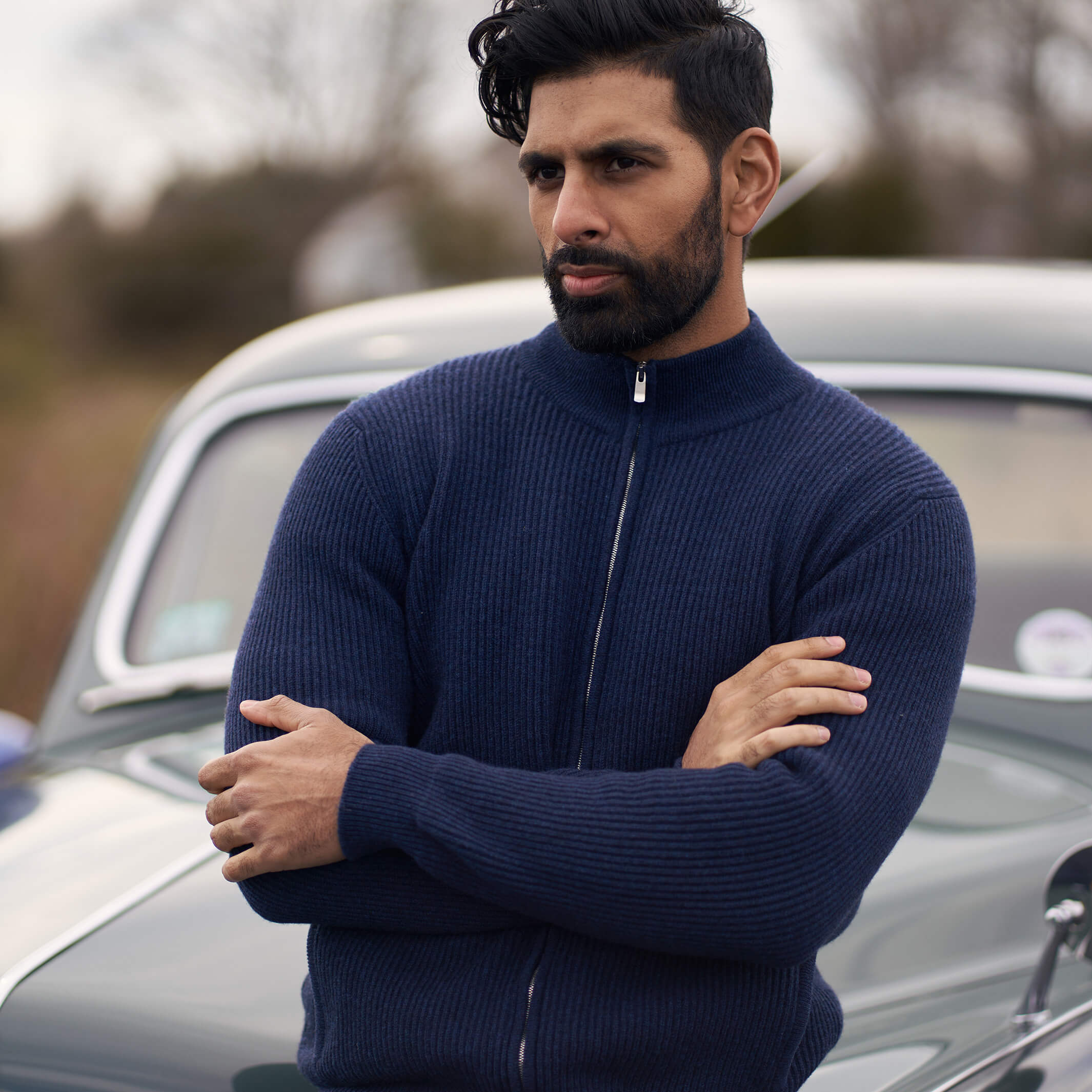 The Logan 4-Ply Cashmere Full Zip | Luxury Knitwear by Billie Todd
