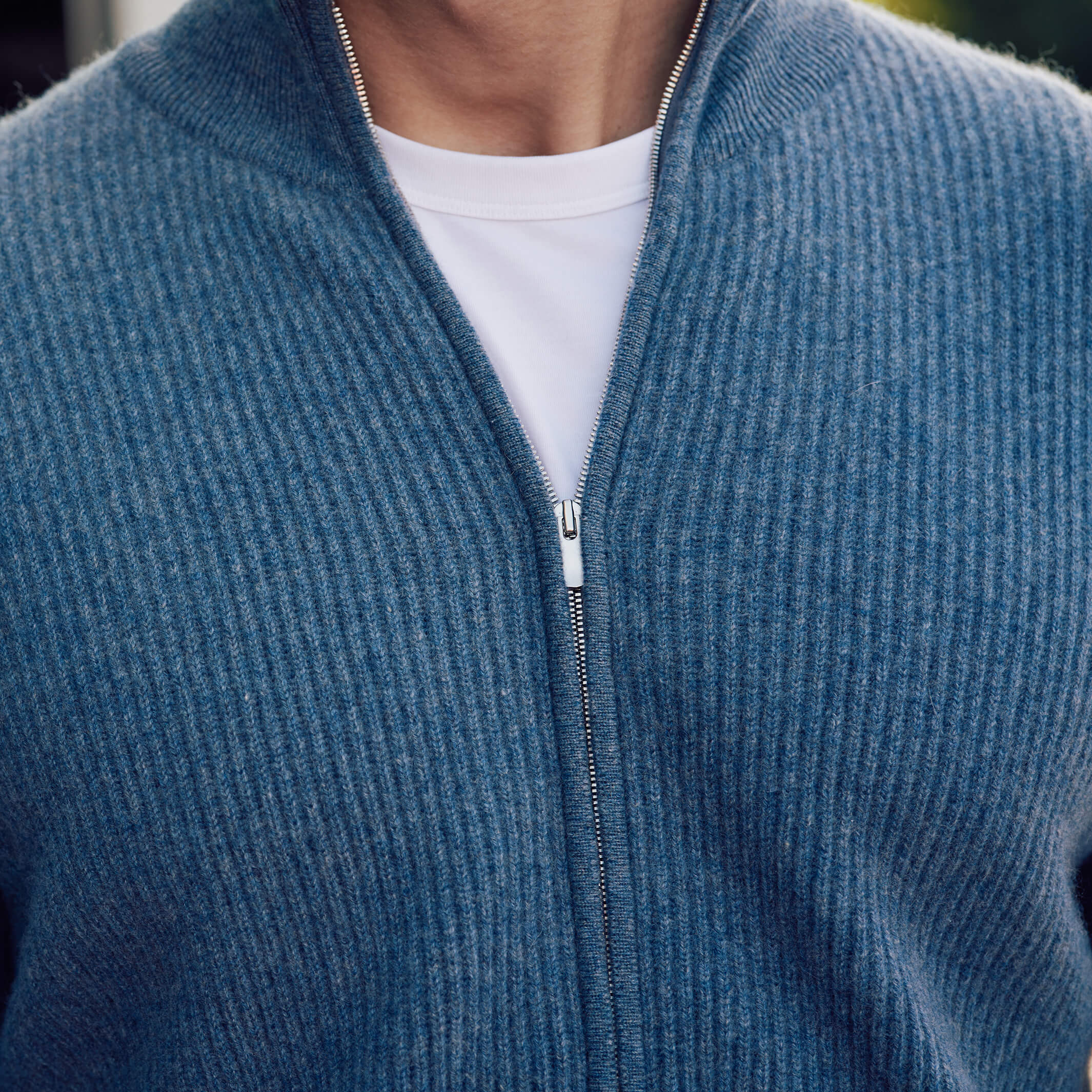 The Logan 4-Ply Cashmere Full Zip | Luxury Knitwear by Billie Todd