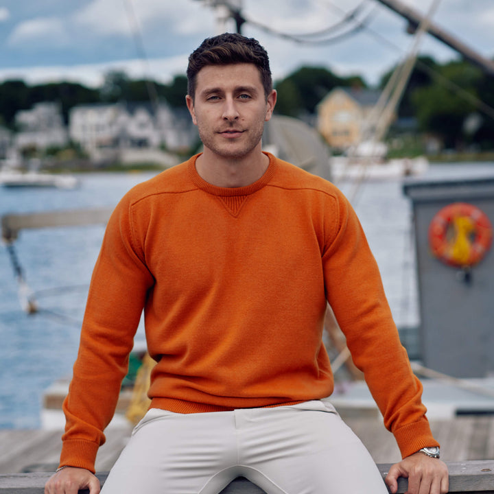 Billie Todd 100% Cashmere Four-Ply Sweatshirt Made in Scotland#color_spice