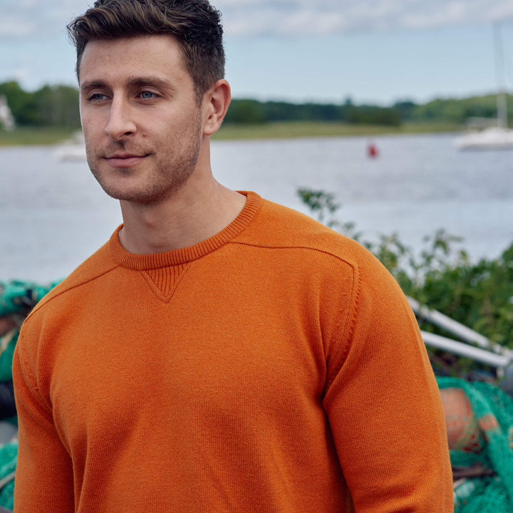 Billie Todd 100% Cashmere Four-Ply Sweatshirt Made in Scotland#color_spice