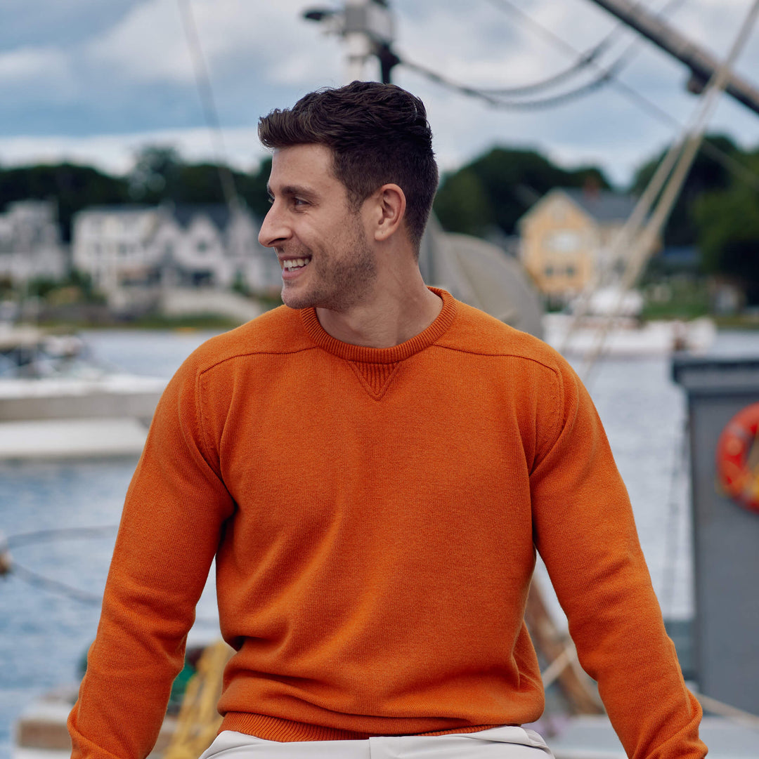 Billie Todd 100% Cashmere Four-Ply Sweatshirt Made in Scotland#color_spice