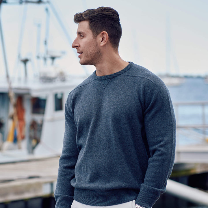 Billie Todd 100% Cashmere Four-Ply Sweatshirt Made in Scotland#color_titanium