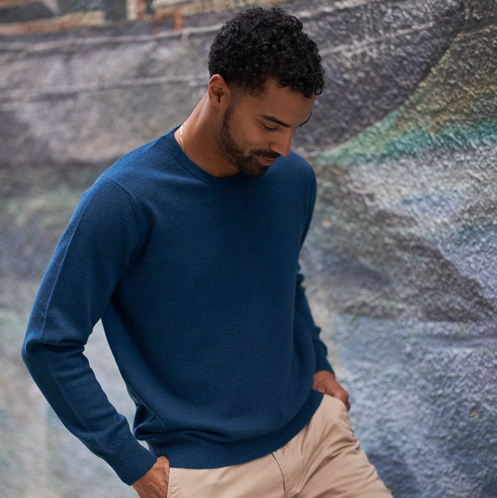 Billie Todd Two Ply Cashmere Crewneck Made in Scotland #color_fair-isle