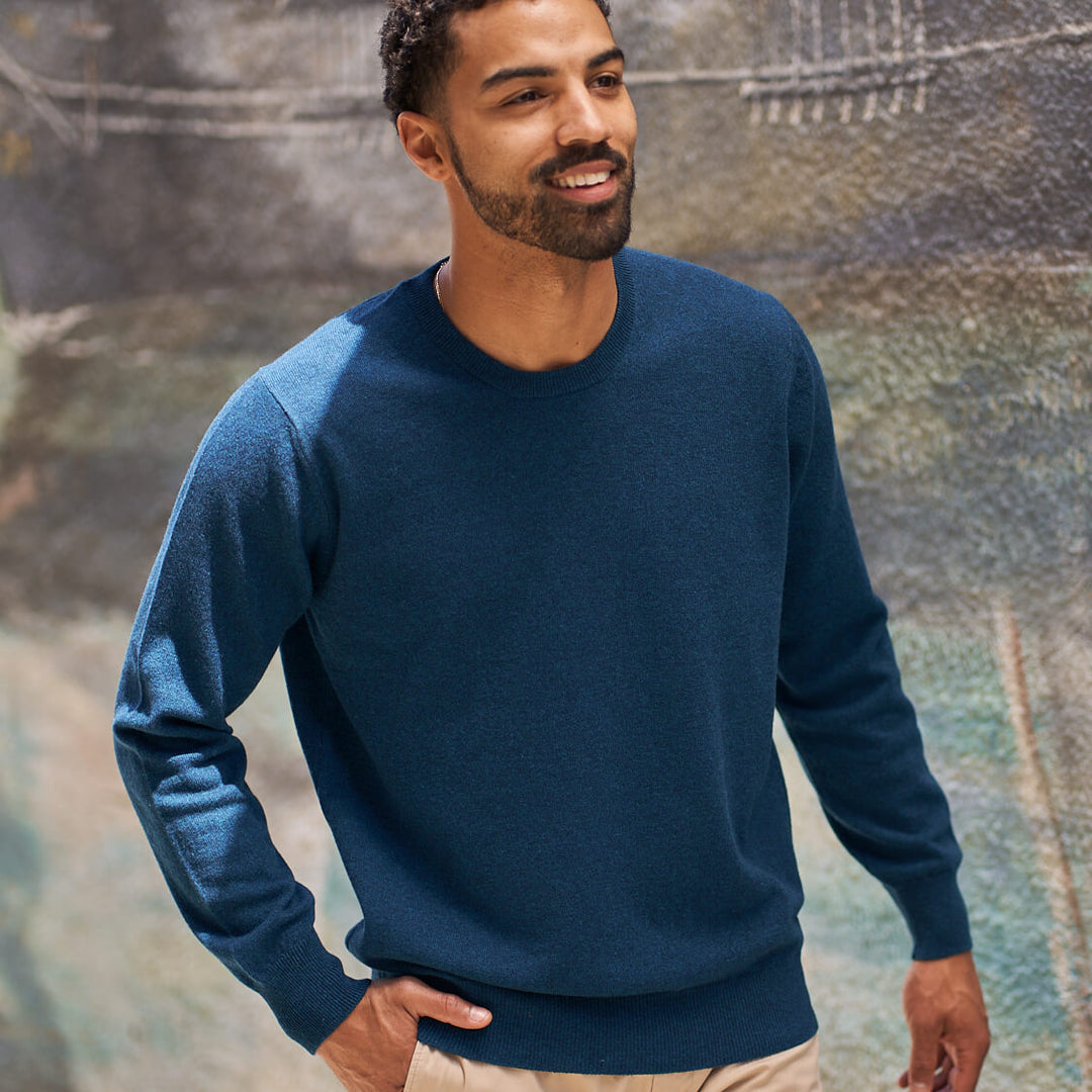 Billie Todd Two Ply Cashmere Crewneck Made in Scotland #color_fair-isle