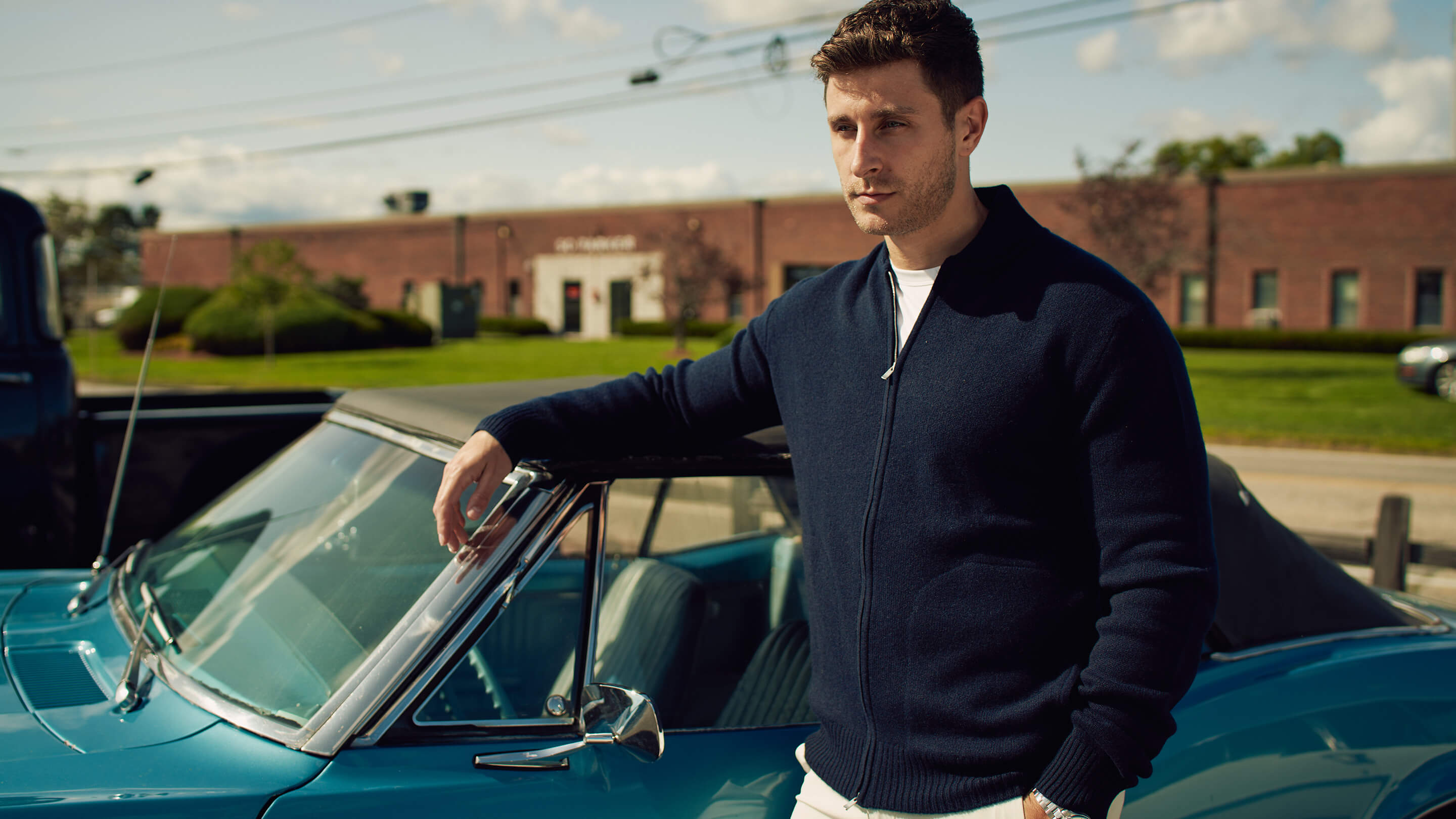 Billie Todd Four-ply Full-zip-Bomber -Pirate