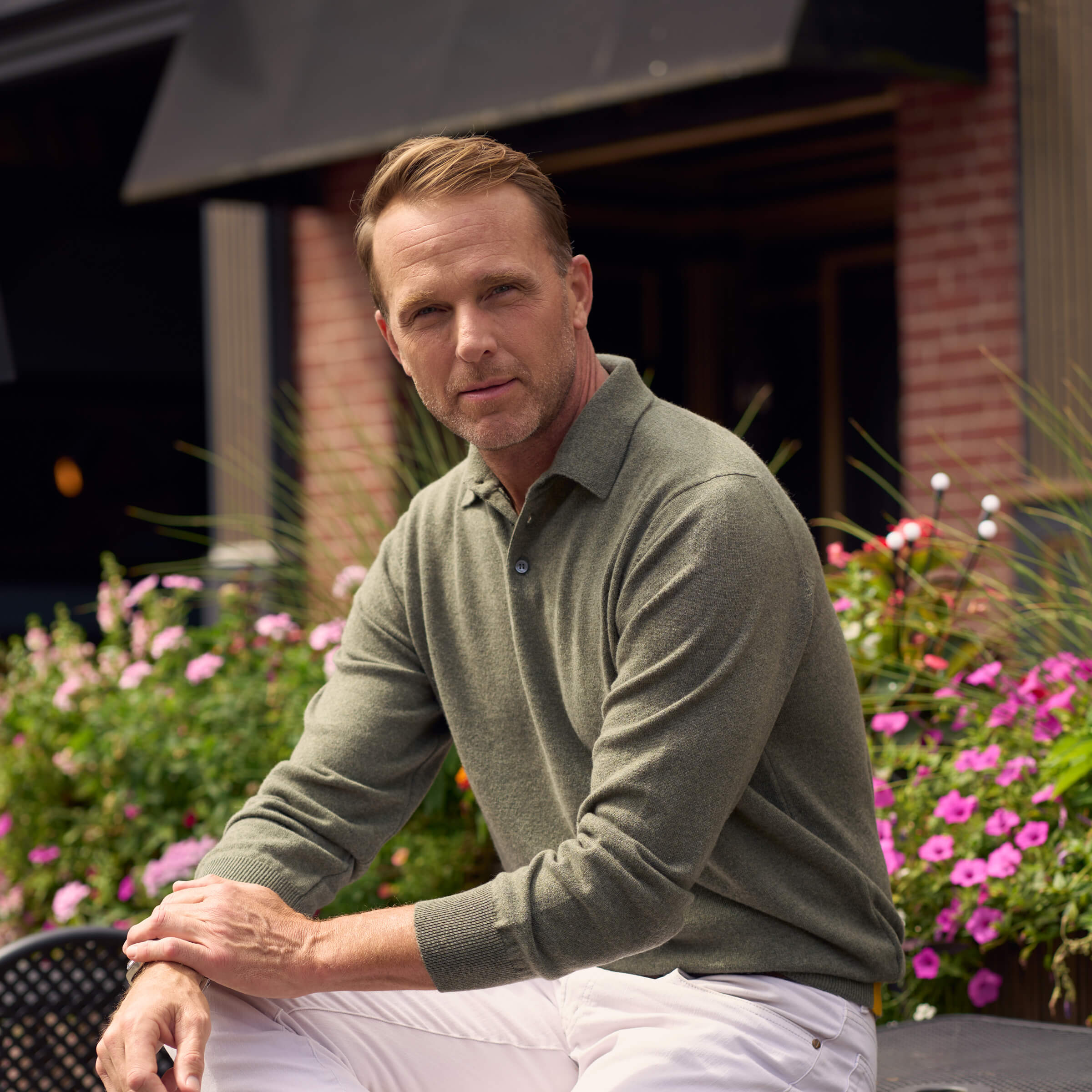 The Edgar 2-Ply Cashmere Polo | Scottish Cashmere Knitwear