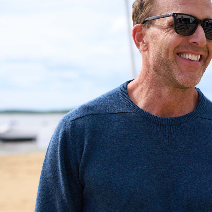 Billie Todd 100% Cashmere Four-Ply Sweatshirt Made in Scotland#color_japanese-blue