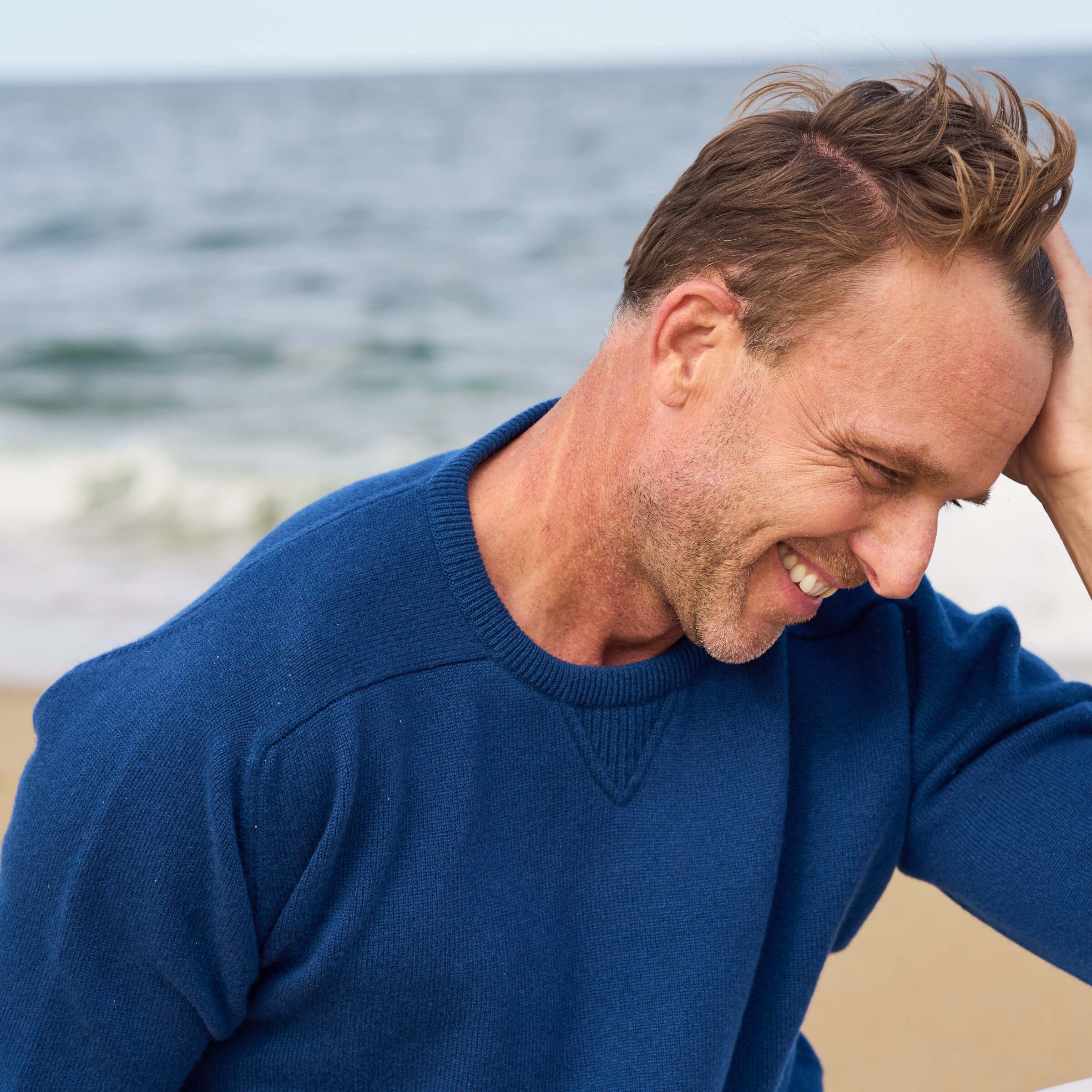 Billie Todd 100% Cashmere Four-Ply Sweatshirt Made in Scotland#color_naval jack