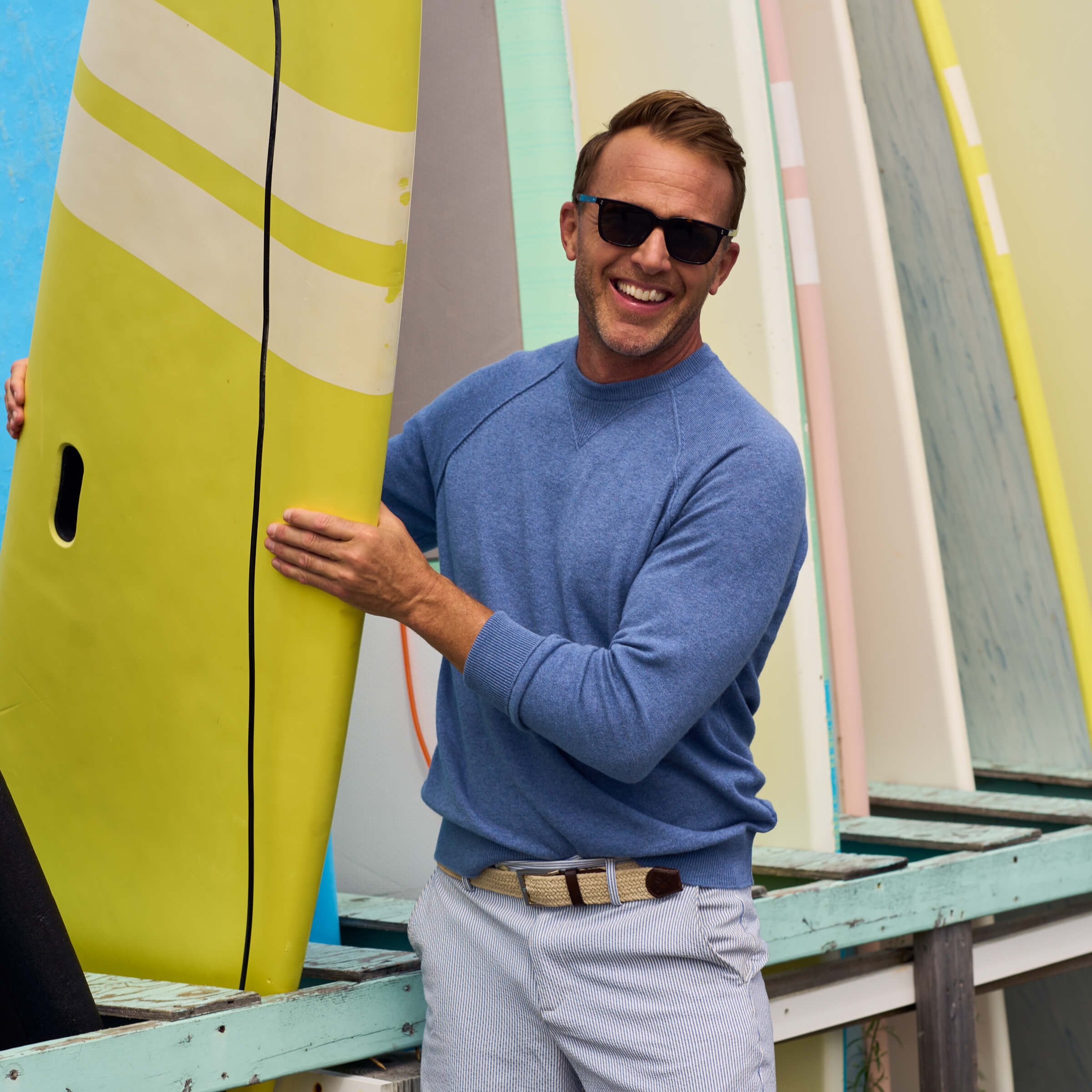 Billie Todd Cashmere Cotton Crew Sweatshirt Jean#color_jean