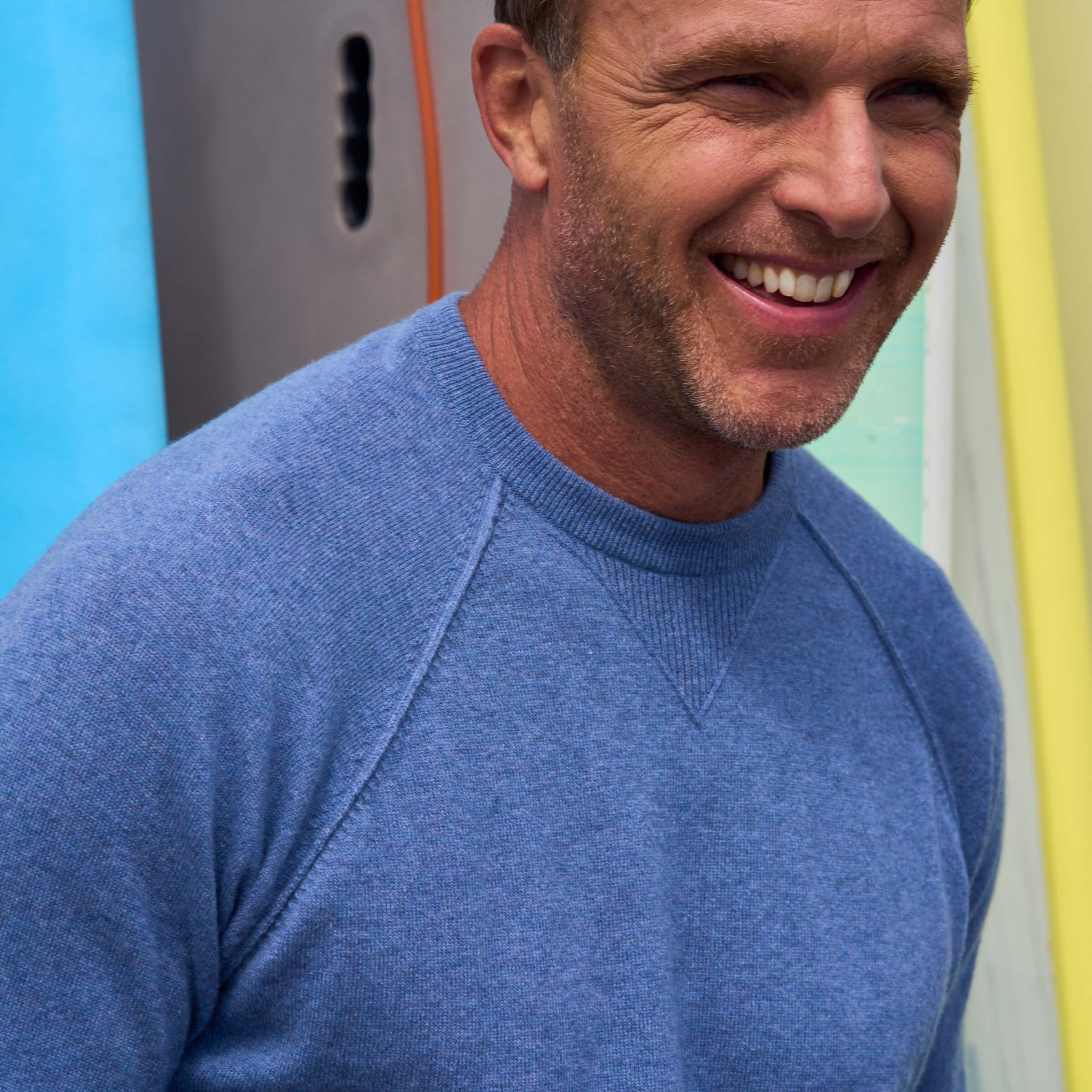 Billie Todd Cashmere Cotton Crew Sweatshirt Jean#color_jean