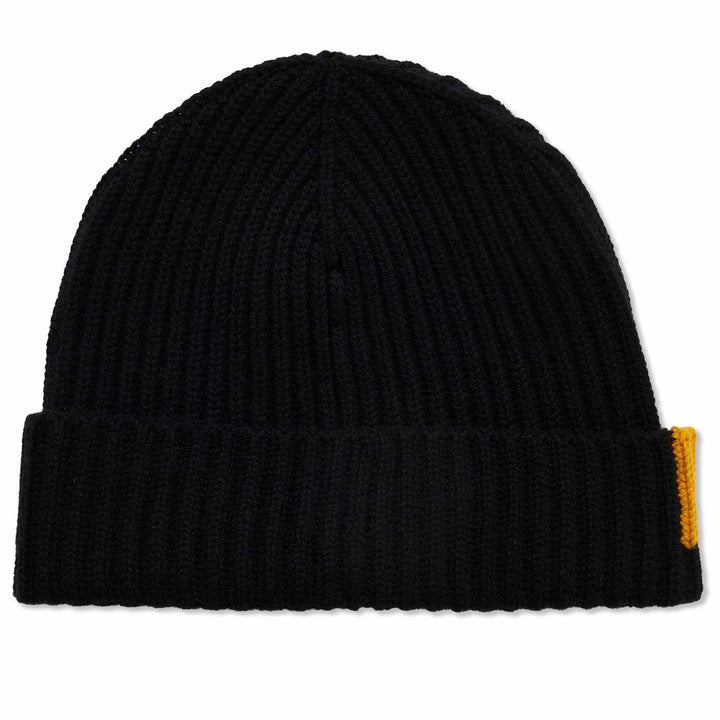 The George 8 Ply Cashmere Beanie - Billie Todd #color_black