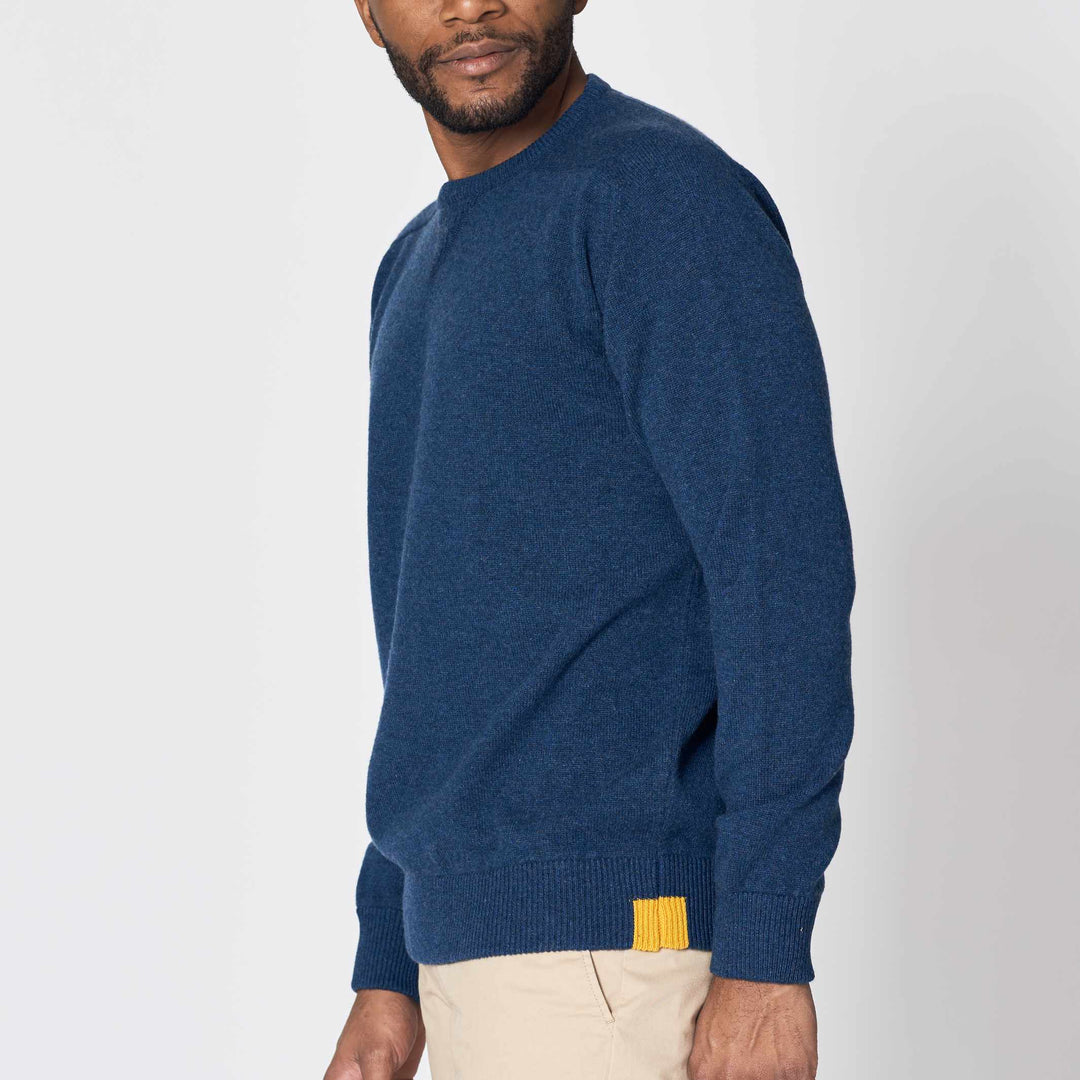 Billie Todd 100% Cashmere Four-Ply Sweatshirt Made in Scotland#color_japanese-blue