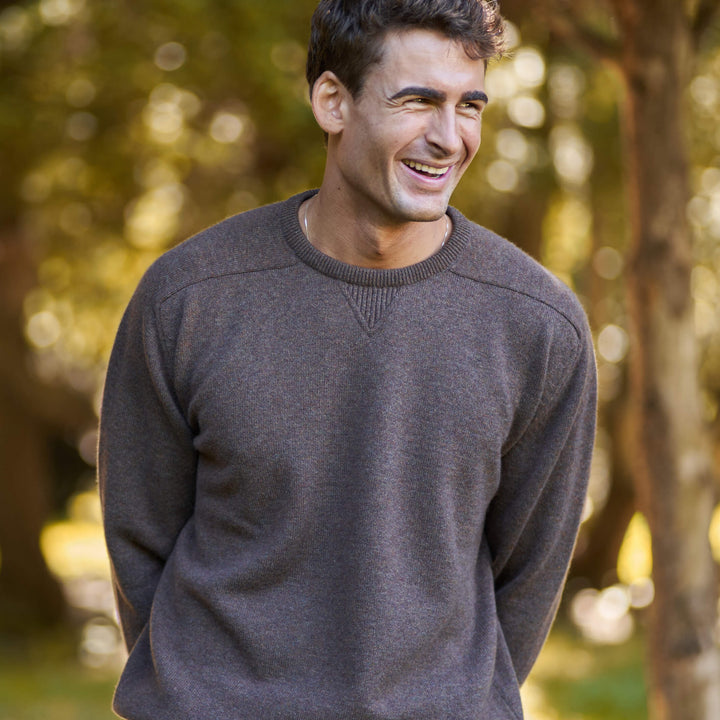 Billie Todd 100% Cashmere Four-Ply Sweatshirt Made in Scotland#color_beachwood