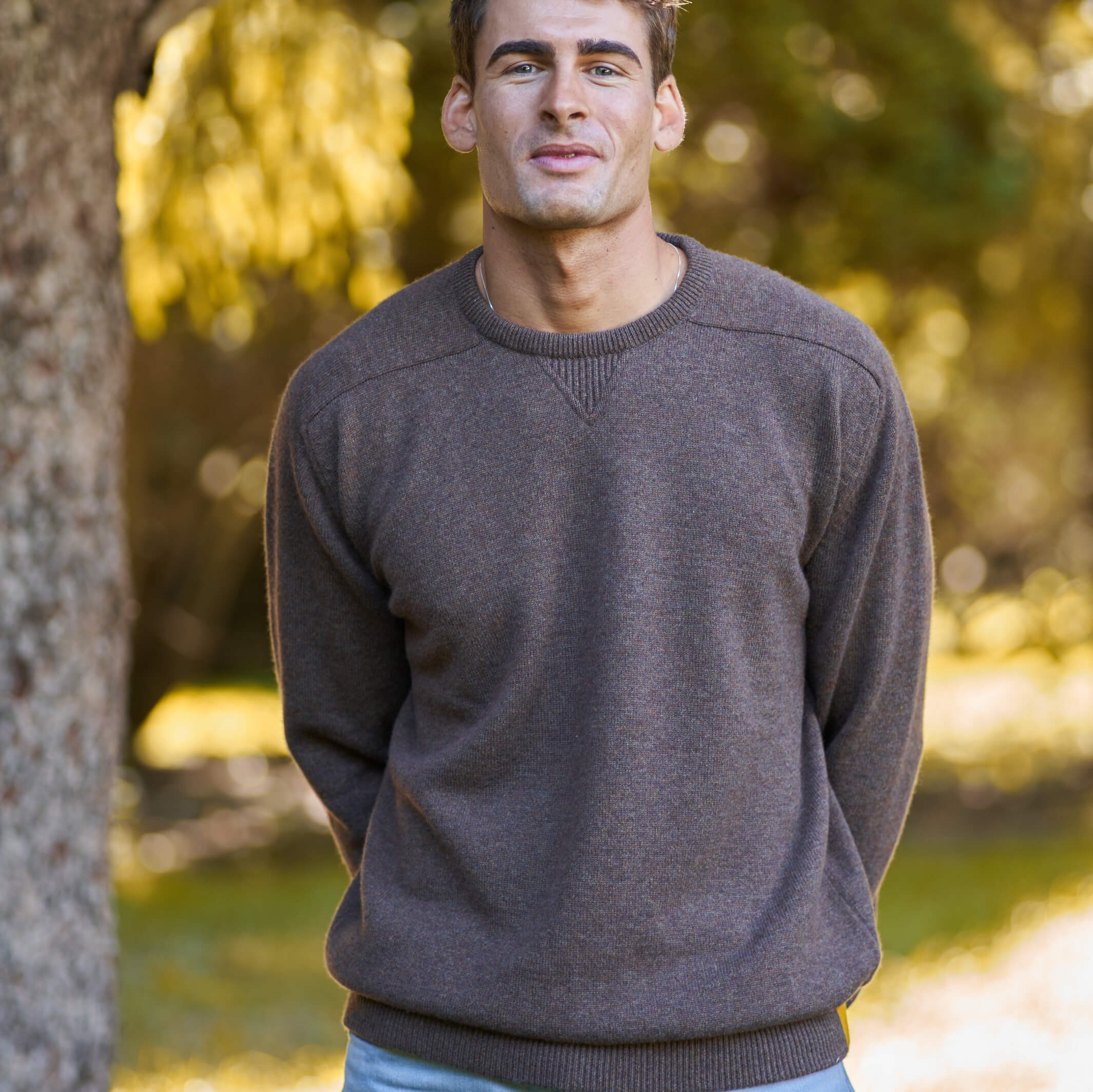 Billie Todd 100% Cashmere Four-Ply Sweatshirt Made in Scotland#color_beachwood