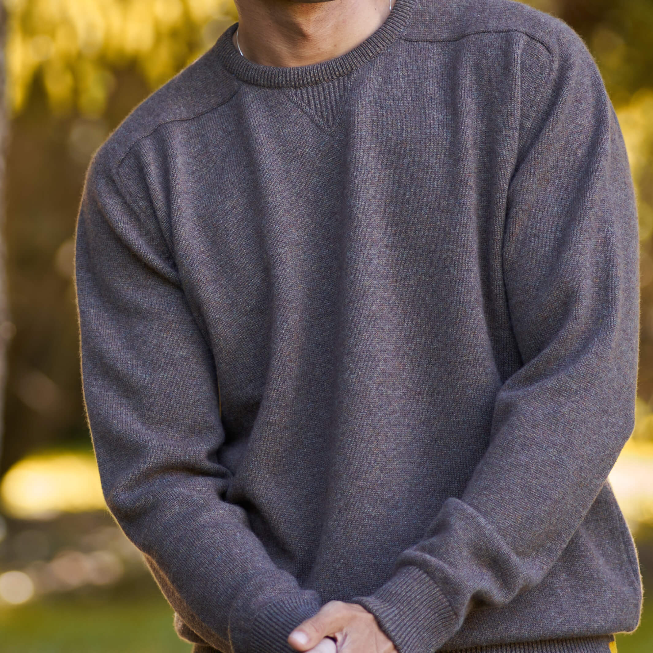 Billie Todd 100% Cashmere Four-Ply Sweatshirt Made in Scotland#color_beachwood