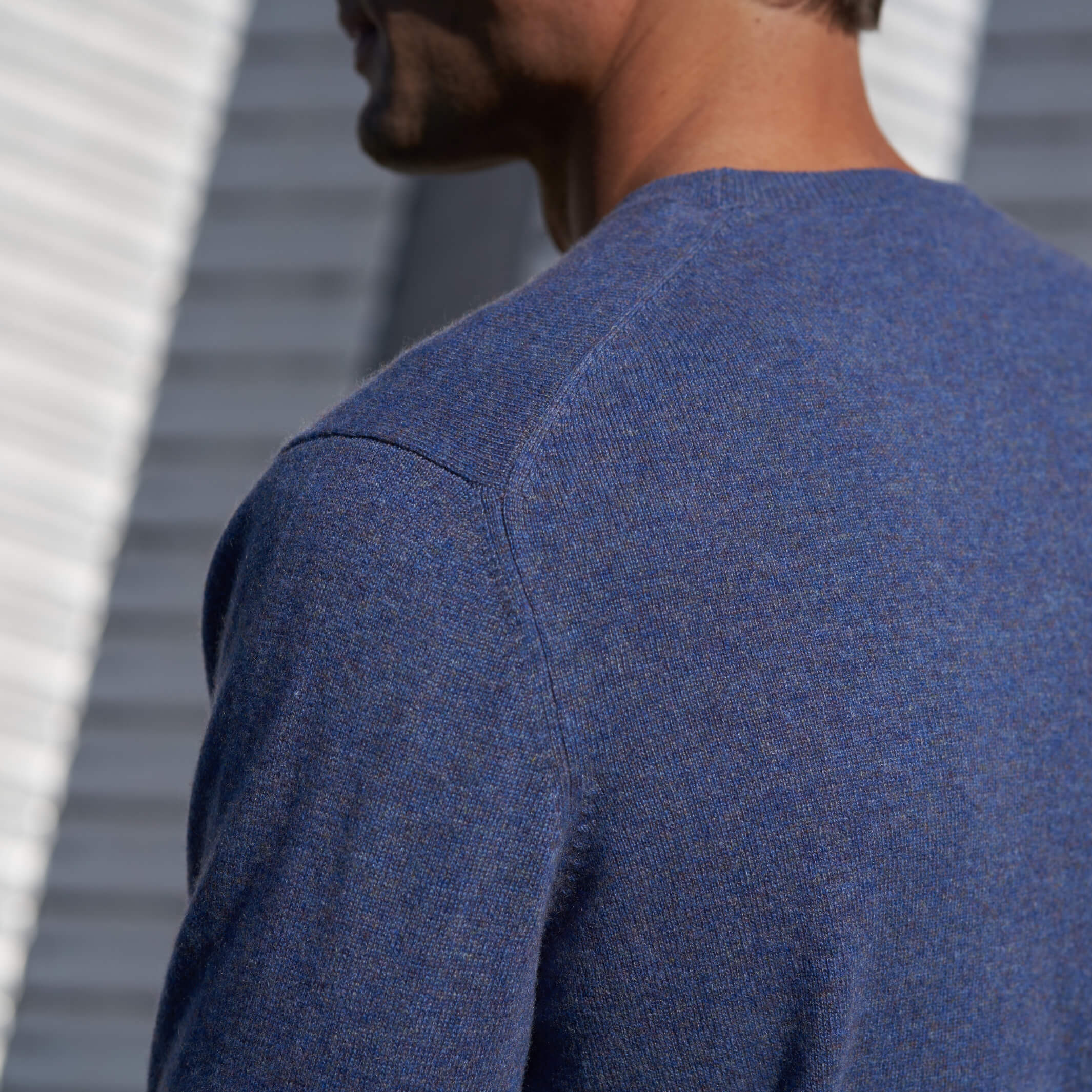 Billie Todd Two Ply Cashmere Crewneck Made in Scotland #color_castle