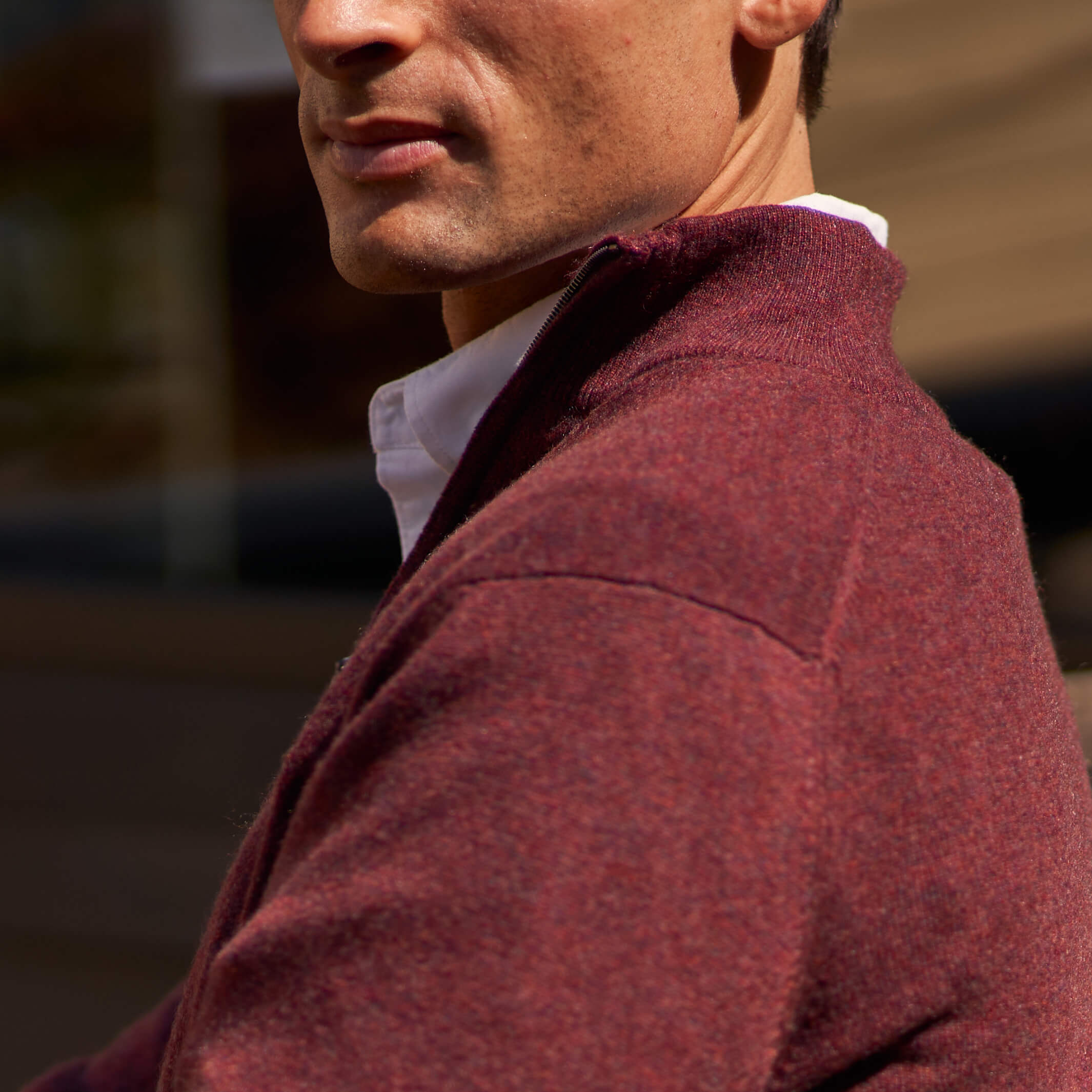 The Leo 2-ply Cashmere Quarter Zip Sweater – Billie Todd